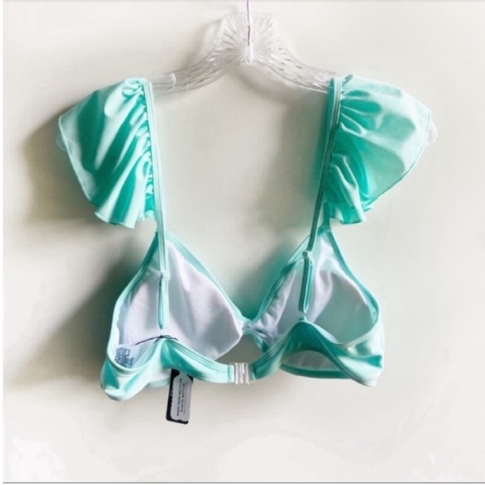 Rumi Como Swim bikini teal ruffled plus size sustainable NWT - Picture 7 of 10